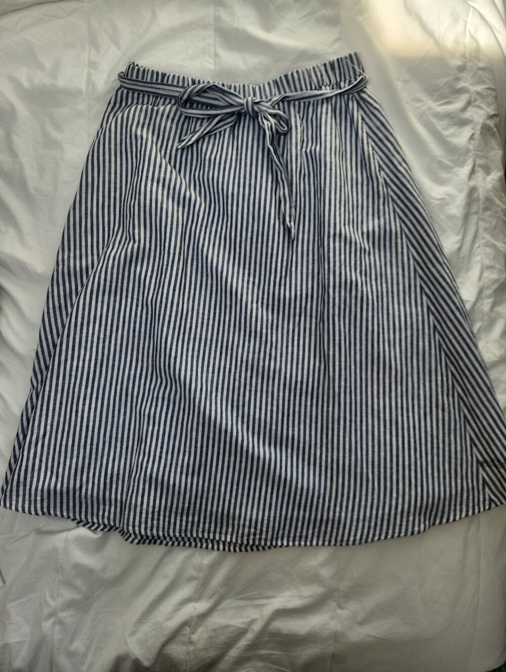 Talbots Striped A-Line Skirt